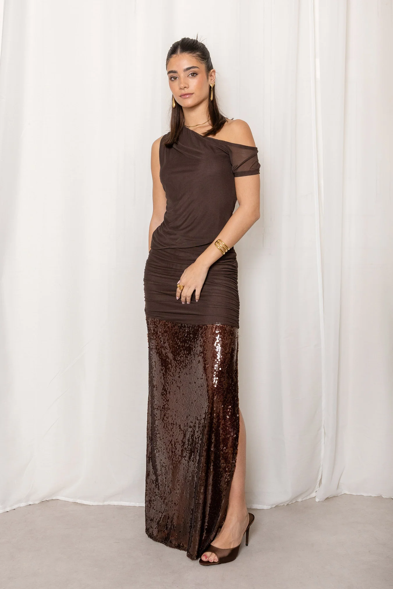 Falda Soirée - Marrón - Image 6